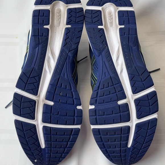 Asics Blue and Yellow Sneakers Breathable Mesh Design - Picture 7 of 10